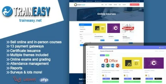 TrainEasy LMS (24 May 2023) – Training & Learning Management System PHP Script